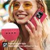 Dla iPhone 17 Etui ze skóry PU Wzór kwiatowy Portfel Podstawka Pokrowiec na telefon ze smyczą