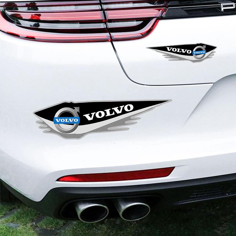 AABAU1 Car Rearview Mirror Door Sideways Side Decoration Stickers For Volvo XC90 V90 V60 XC60 V40 S80 S60 S90 C40 XC40 V70 XC70 C30 C70