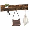 Wall Mounted Nightstand Smoked Oak 100 x 10.5 x 18 cm