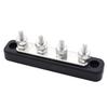 Bus Bar 4 Point Power 4x5mm Buses Bars Distribution Metal Cable Repairing Maintain for Trucks RVs Boats Coaches Car Marine