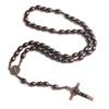 In Stock: Natural Cross Rosary Pendant - European & American Design Rosary Cross Ornament