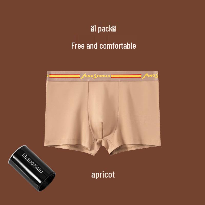 Men's Pure Cotton Comfortable Mid-Waist Boxer Briefs, Breathable & Loose Fit, Youth Plus Size.