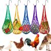 Hanging Chicken Feeding Net Bag Feeder Bag For Poultry Use Nylon Feeder Bag Automatic Feeder For Farm Vegetable Holder