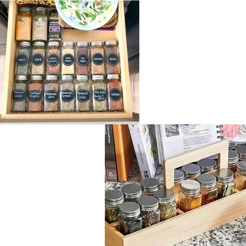120pcs Round Shape Label Stickers Mason Jars Spice Bottle Pantry Food Storage Stickers Waterproof Reusable Blackboard Stickers