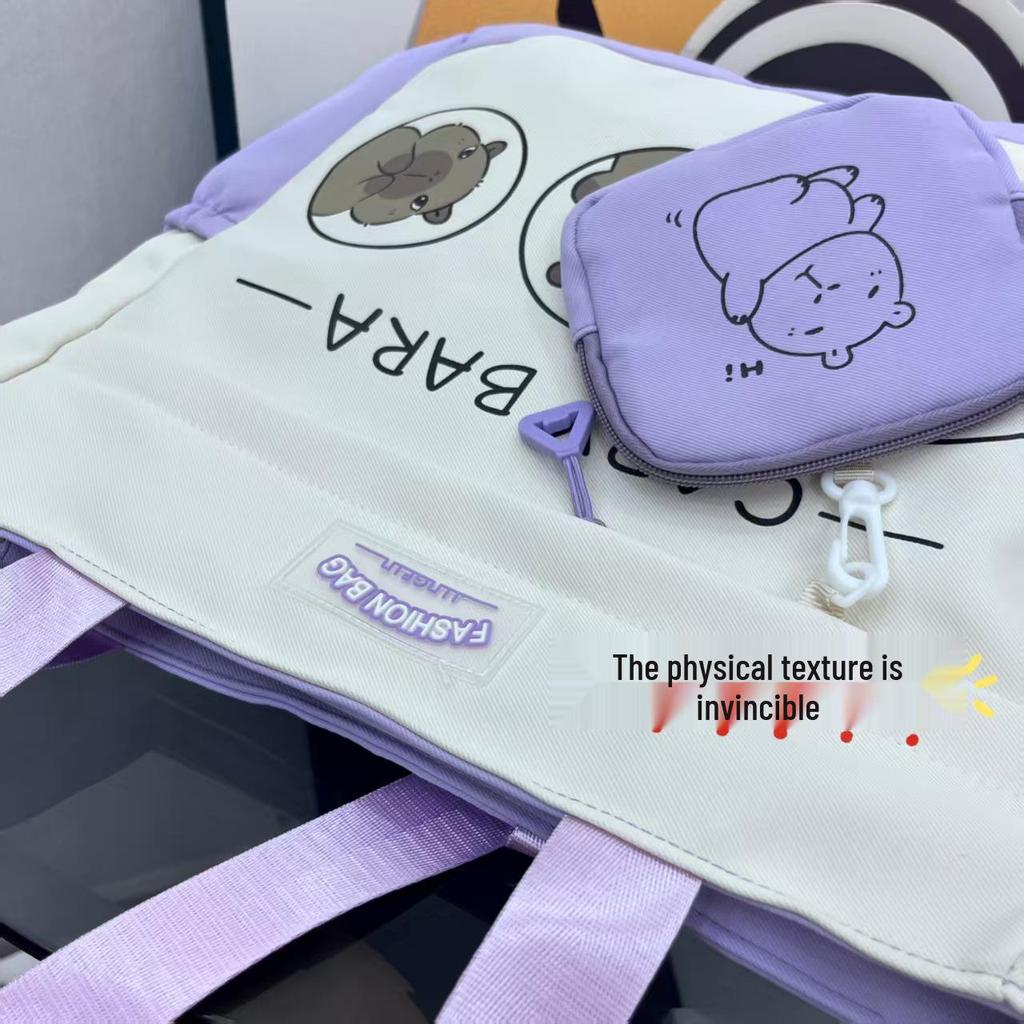 Best-Selling Girls' Colorblock Cute Card Crossbody Bag - Large Capacity for Classes/Tutoring