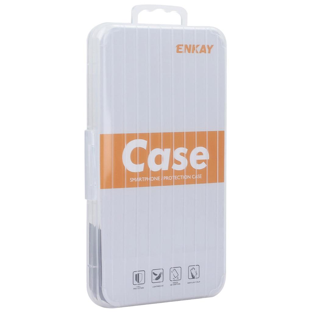 ENKAY HAT PRINCE For iPhone 16 Magnetic Clear Case Shockproof TPU Phone Cover with Lens Film