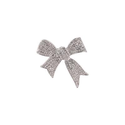 Rhinestone High -End Bow Brooch Female Personality High -End Clothes Coat Pin Accessories Temperament Corsage