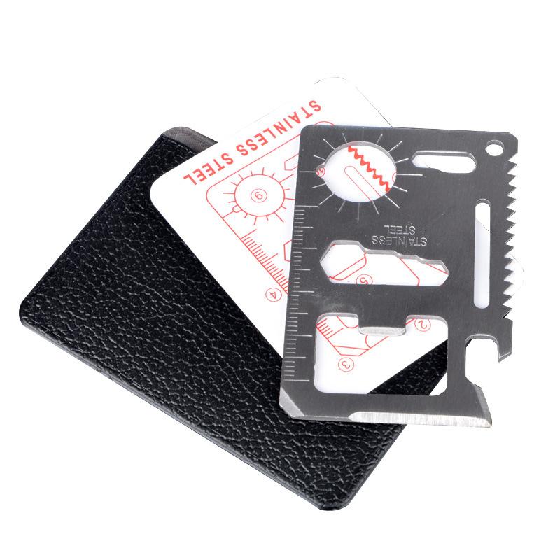 Pocket Tool Credit Card 11 In 1 Portable Outdoor Camping Survival Multi-Tool Tourism Equipment All In One Hunting Tool