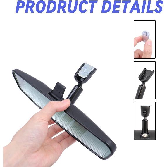 10.6 ” Rear View Mirror Universal Fit Type, Compatible With Wrangler Kia Optima Soul Nissan Rogue Altima Corolla F150 Focus Civic Accord And More