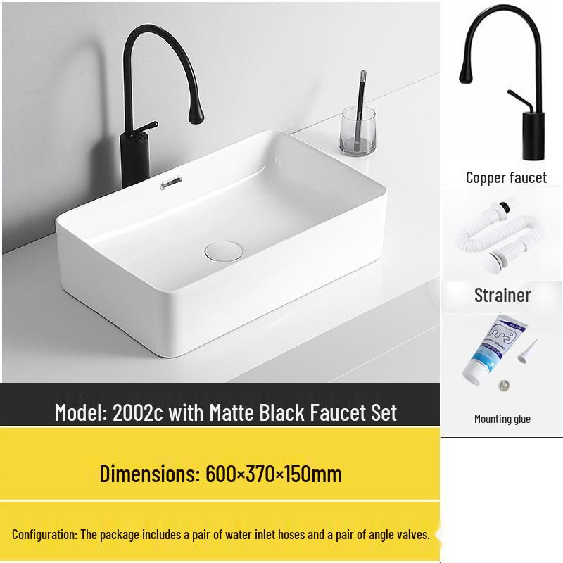 Tengxiang Ceramic Sink: White Floor-Standing Luxury Basin with Cabinet for Bathroom or Balcony