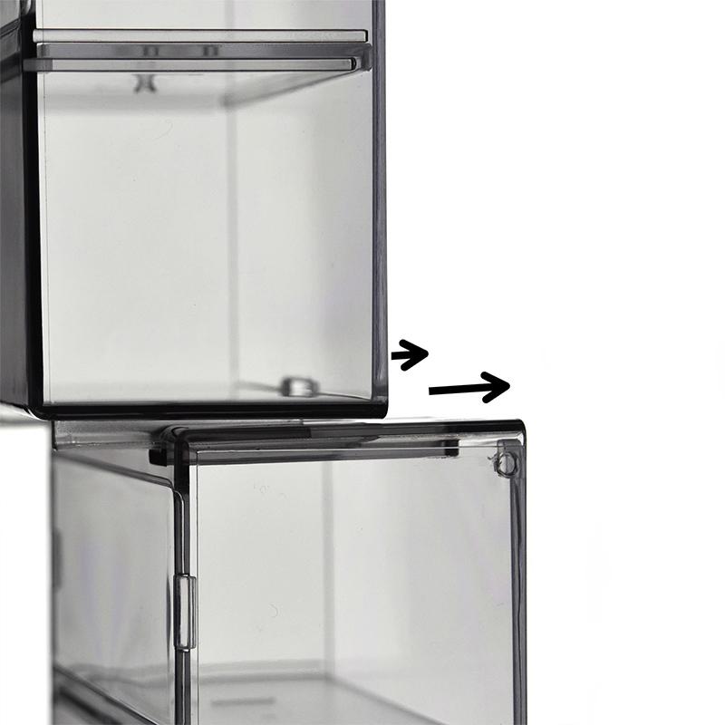 1 Satz Doppelschichtige Kleinmaßstab Auto Modell Displaybox Transparent Staubdicht Aufbewahrungsbox Große Kapazität Desktop Organizer Box