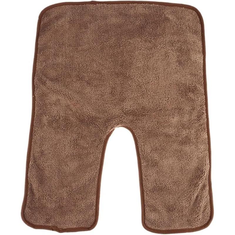 U-Shaped Facial Towels for Estheticians Massage Coral Fleece Split Professional Spa Towels for Facial Skincare Facial Care Tool