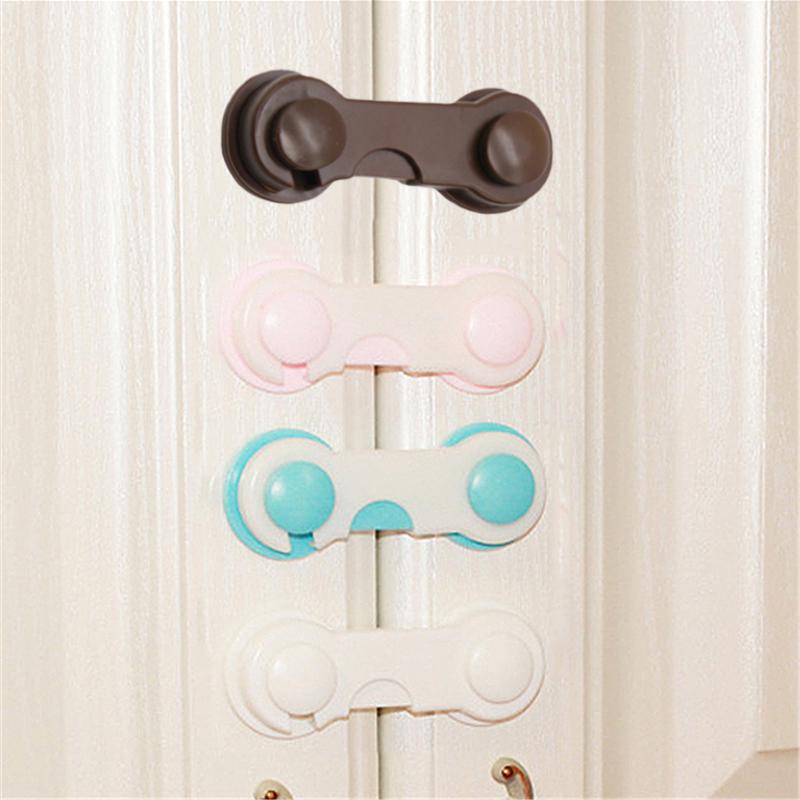 Security Lock Safety Buckle Baby Multifunctional Attach to Fridge and Drawer
