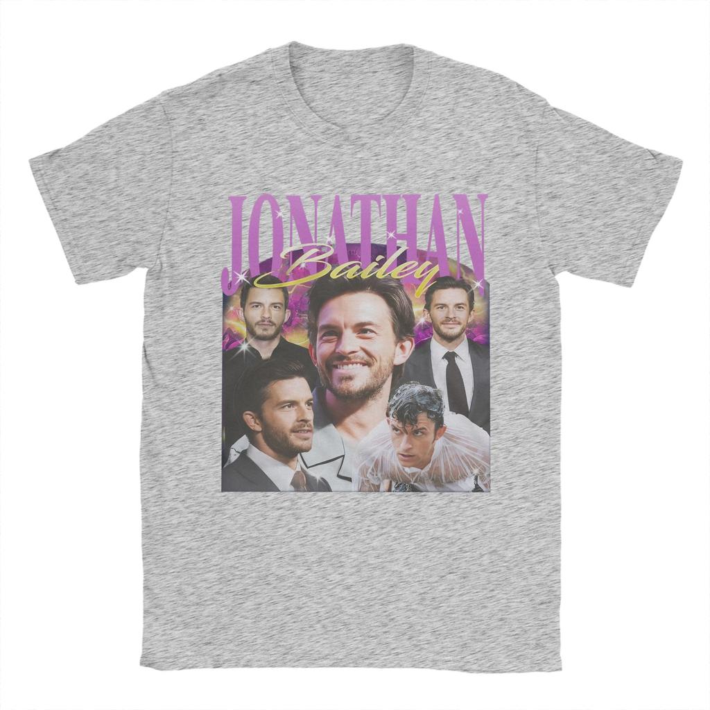 Unisex s Jonathan Bailey Actor T Shirt Cotton Clothing Awesome Short Sleeve Round Collar Tees Plus Size TShirt