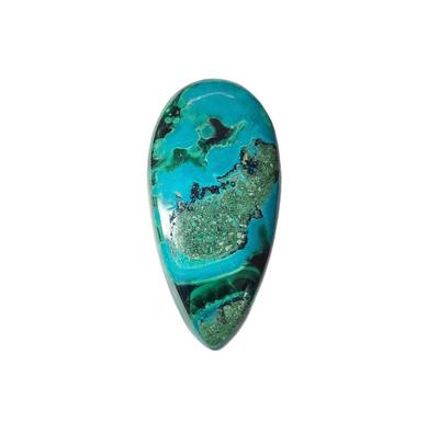 Natural Chrysocolla Cabochon Gemstone, Healing Stones, Chrysocolla Gemstone, 75 Carat, 39x31x6 MM Size.