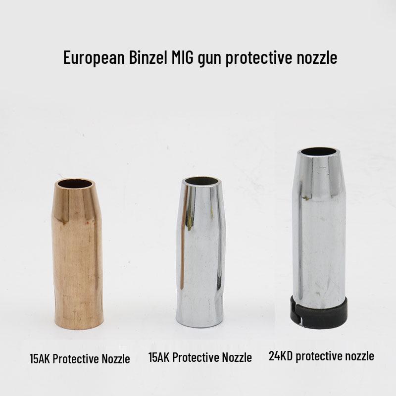 MIG Welding Accessory Set: Gas Shielded Gun, 350 Nozzle, 200 Sleeve, 500A Copper Conductive Tip.