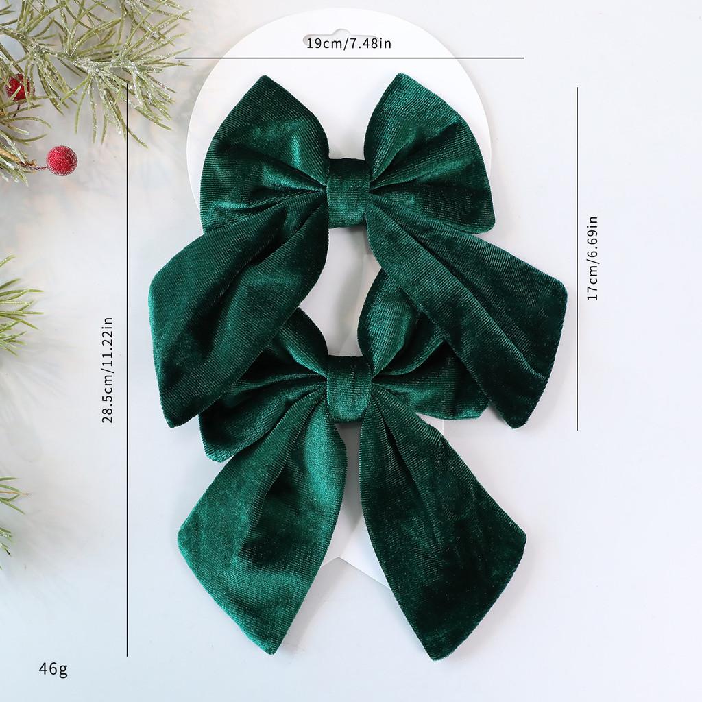 Julklapp i sammet med rosett och glitter för julgransdekorationer