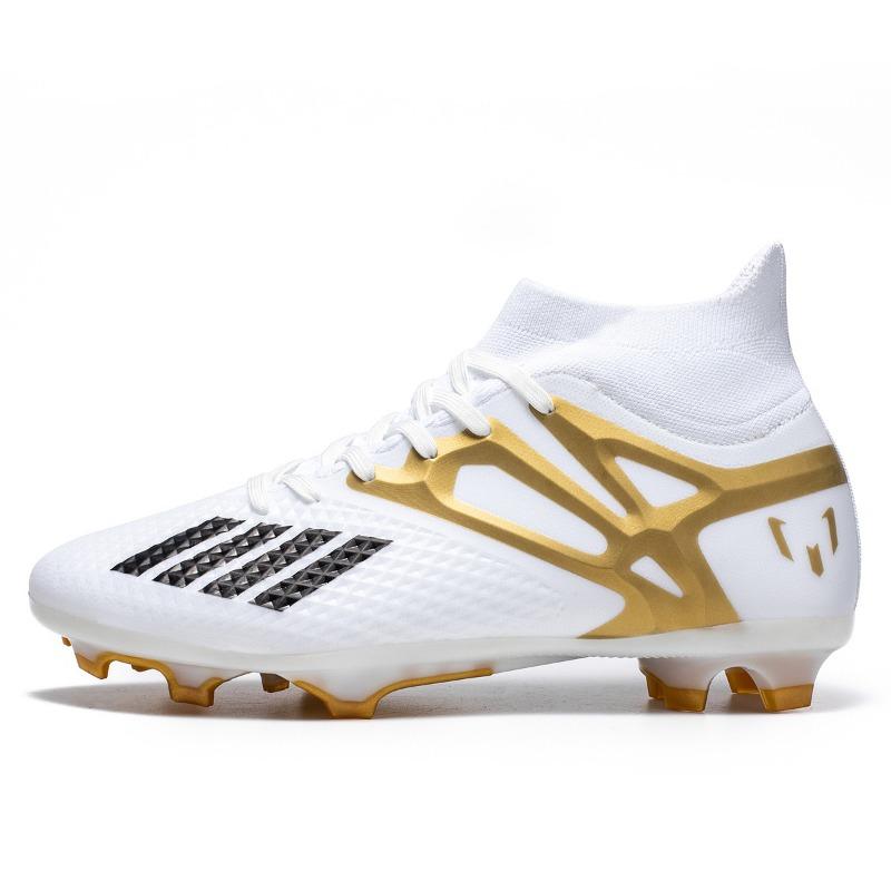 High-Top-Fußballschuhe, Fly-Woven-Socken, FG-Stollen, Jungen, Mädchen und Jugendliche, Sportschuhe für Wettkämpfe