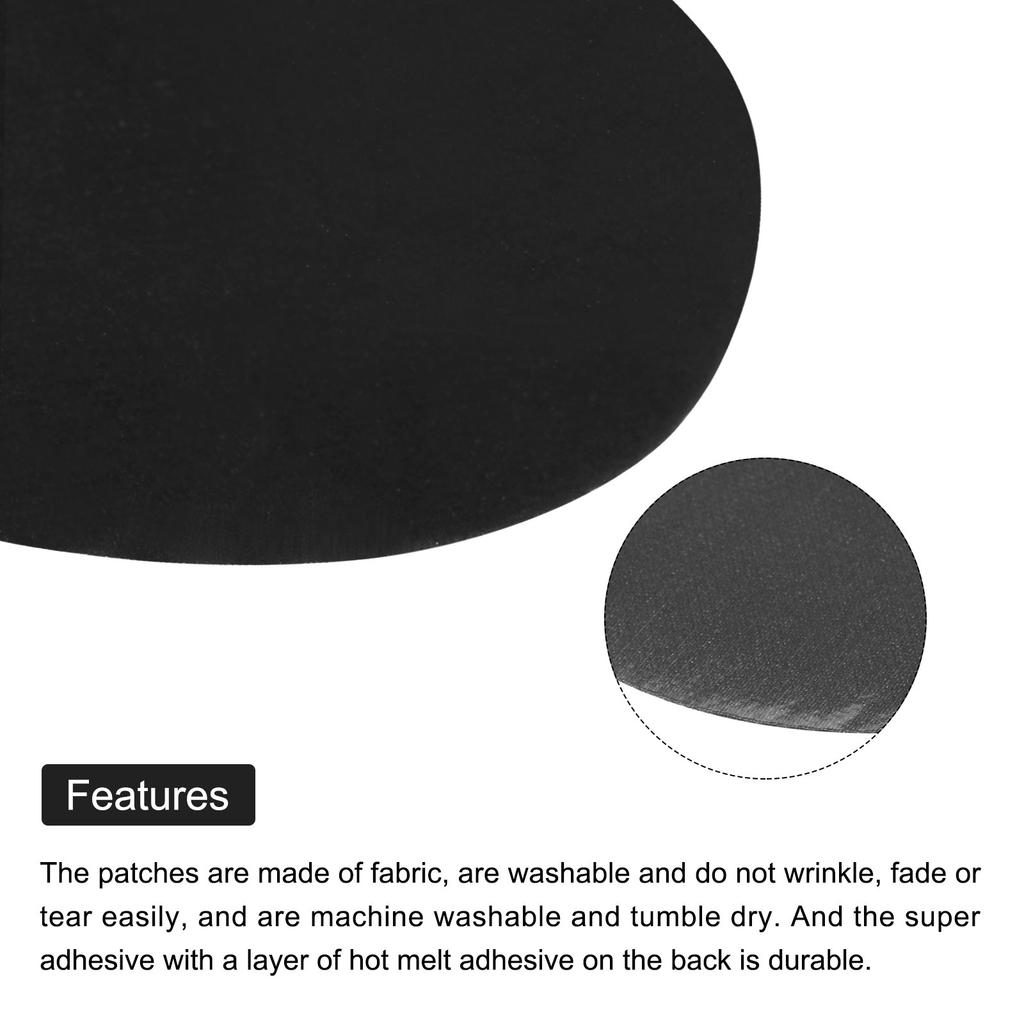 10 Pack Elbow Knee Iron-on Fabric Patches Repair Patches Oval Repair Patch Self-adhesive for Clothing Repair Crafts Repair Kit