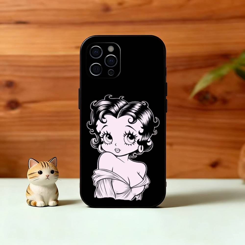 

Be-Tty Boo-P Phone Case Silicone Soft For IPhone 17 16 15 14 13 12 11 X XR Plus Pro Max Plus iPhone14Plus