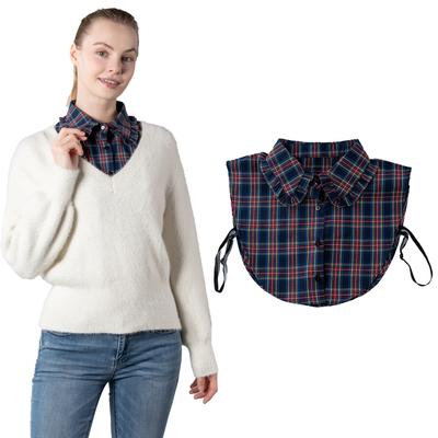Dress Shirt Cut Away Collar De Perlas Moda Hombre Naturales Piedra Fake Collar Shirt for Men Pastoral Clerical Collar