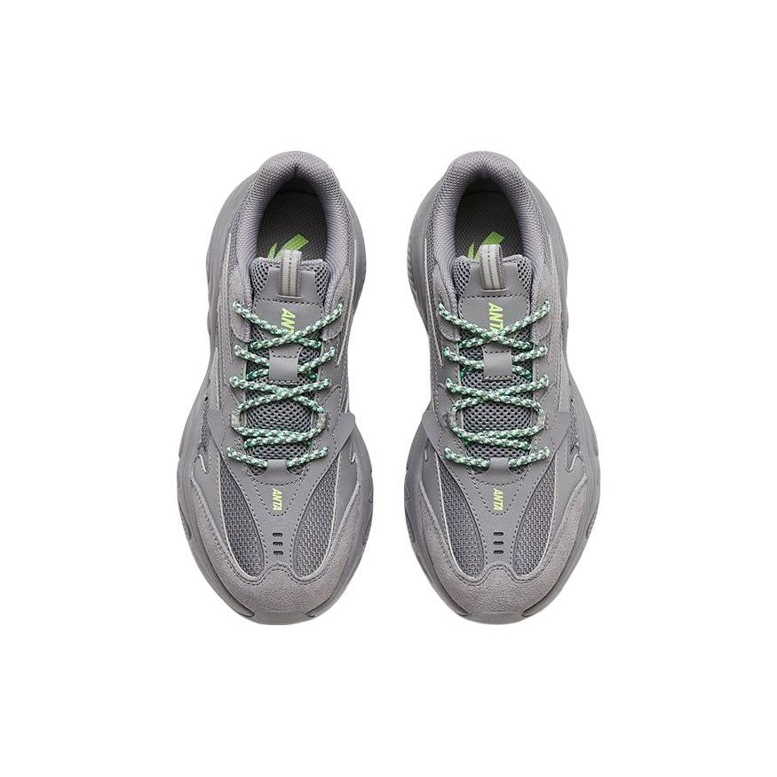 Anta C37 Shock Absorbing Non-Slip Durable Low-Top Sports Casual Shoes Women sneakers Gray 922318890-5