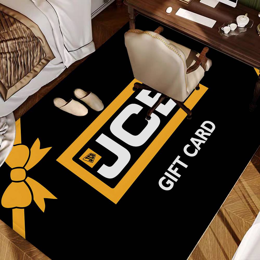 Excavator J-JCB Logo Hallway Carpet Non-Slip Laundry Room Mat Laundry Decor Balcony Child Living Room Toilet Rug