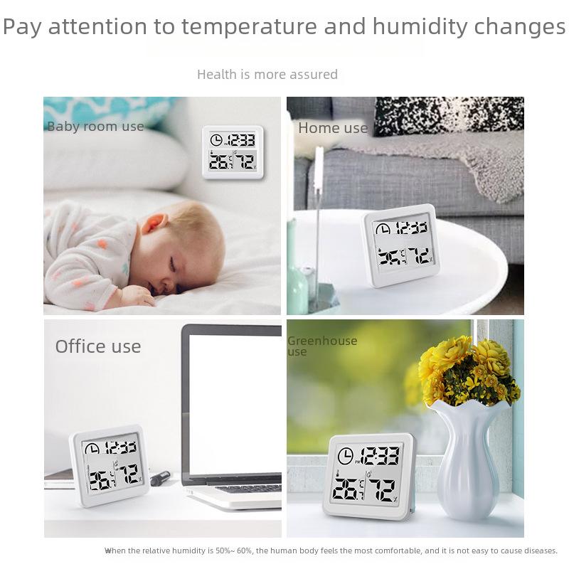 Pandun 1cm Thin Digital Indoor Thermometer & Hygrometer for Smart Homes