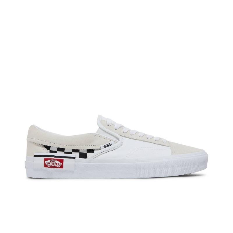 Vans Scarpe da Uomo Slip-On CAP 'White Black Checkerboard' VN0A3WM527I
