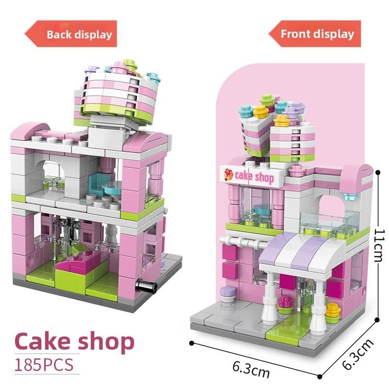 Yellow Crane Tower Chinese Style Building Blocks Kit With Abs Plastic For Kids Diy Creative Play