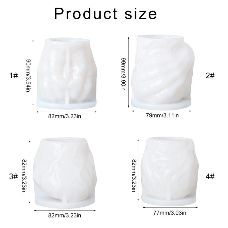 Silicone Molds Halloween Holding Heart Candle Molds Casting Molds Handmade Plaster Molds Craft Supply for Candle Making