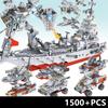 MOC Aircraft Carrier Ship Fighter Plane Artillery Warship J-15 Military City Building Blocks Model Bricks Kits Sets Ideas