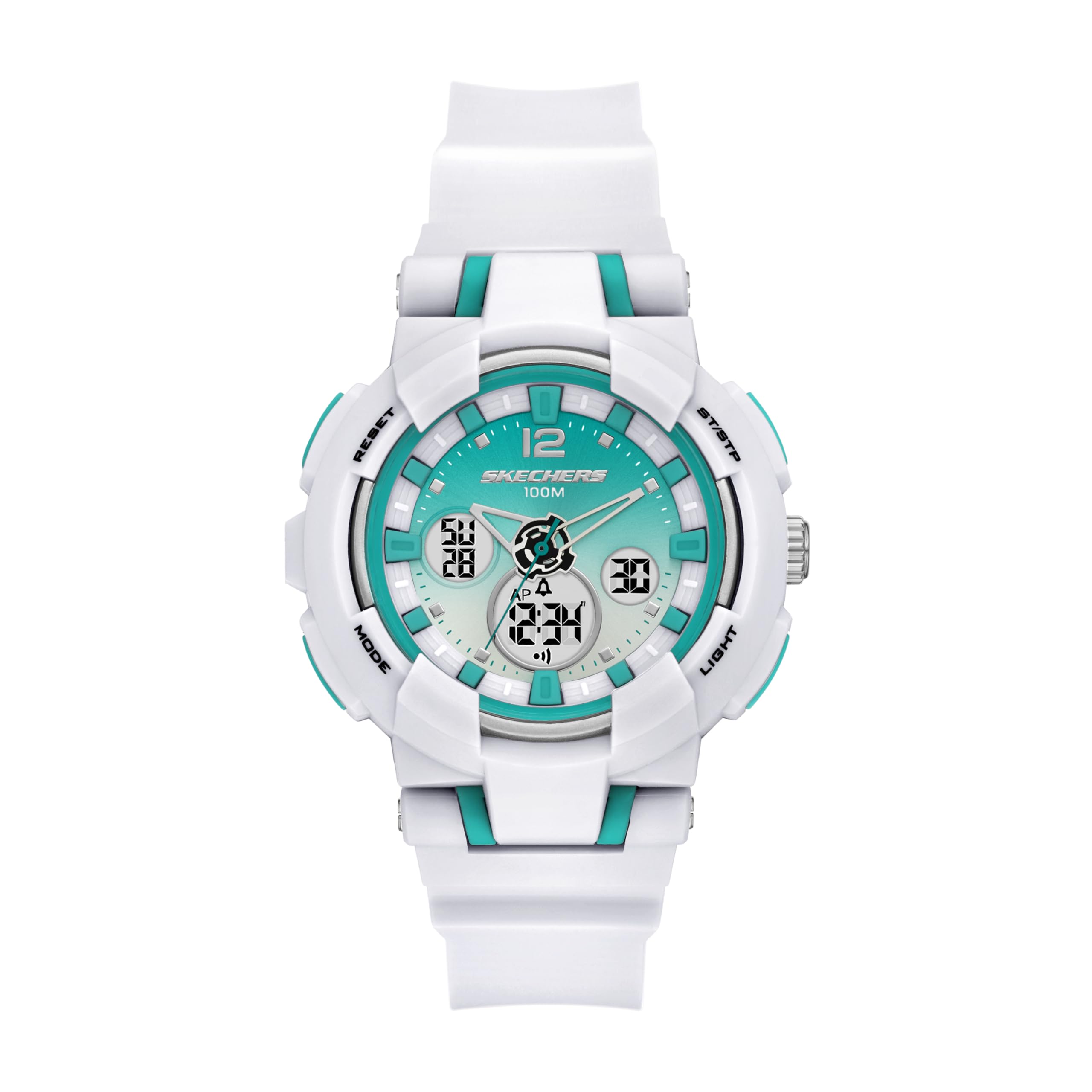 Skechers SR2167 Women s Analog-Digital Watch, Polyurethane, белый