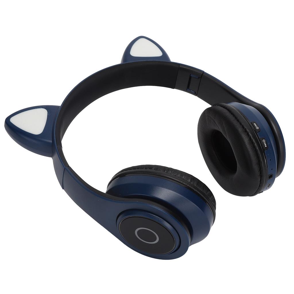 B39 Katzenohrenform Kabelloses Headset Bluetooth Niedlicher Gaming-Kopfhörer für Musik Zuhause Sport Blau