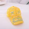 Trendy Adjustable Baseball Cap Breathable Sun Protection Graffiti Print Cap Hip Hop Sunshade Hats for Boys Girls