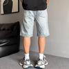 Trendige Herren-Shorts im amerikanischen Stil, locker, gerade, lässig, mittellang, für den Sommer