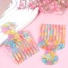 Hair Picks for Curly hair, 2pcs Afro Acetate Pick Comb, Fine-Tooth Comb Colorful, 4.72 Inch Curly Picks Long Wide Tooth Detangling Styling Reducing