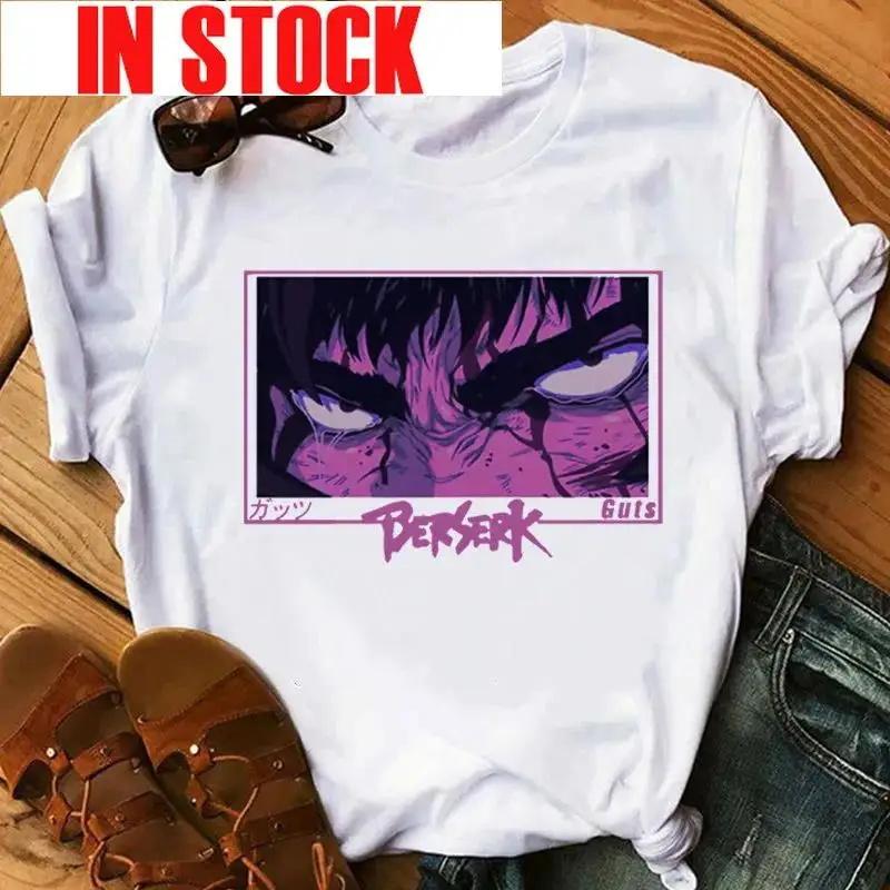 Women's Japanese Anime Rage Graphic Print T-Shirt Retro Fashion Casual Shirt Round Neck Short Sleeve Plus Size