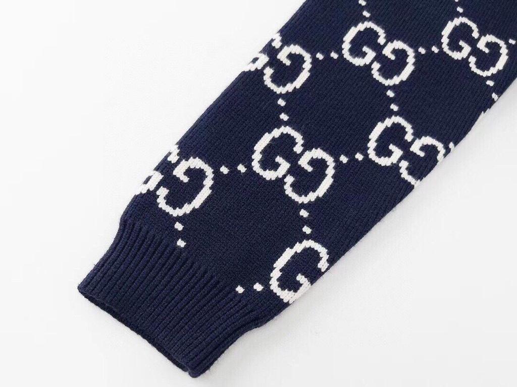 Unisex Light Luxury G-Print Round Neck Pullover Sweater