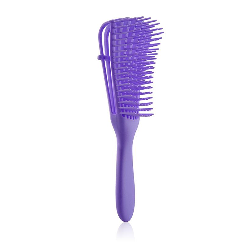 

Женский шампунь гладкая осьминог расческа для волос большой изгиб расческа для формы прямых и кудрявых волос гребень с ребрами осьминога глубокий массаж чистая кожа головы уход за волосами 24.5cm фиолетовый