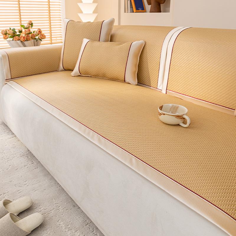 

Летний диван Funda Home Cool Feeling Slipcover Нескользящий Ay Tsao Rattan Mat Sofa Cushion Couch Sofa Cover 60x150cm 1pc