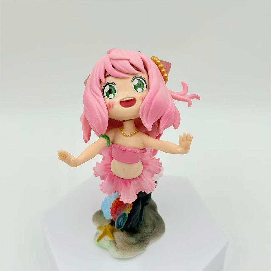 Anime Figurines Spy Games Home Decor Figurines Ania Cosplay Mermaid Series Cute Teenage Anime Trendy Toy Christmas Birthday Gift