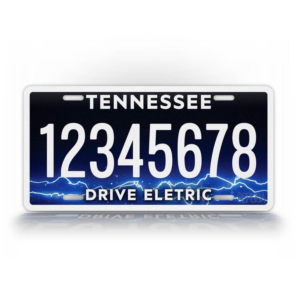 Personalisierter Tennessee Electric Custom Text Schild Metall Wanddekor Wasserdicht