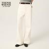 Teenie Weenie Women's High-Waist Straight-Leg Casual Pants
