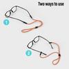 Nonslip Polyester Glasses Cord Eyeglass Lanyard Holder Strap Double Hole Design For Night Jogging And Night Sports