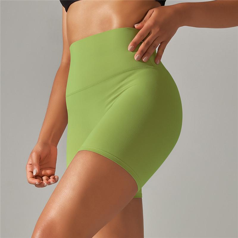 Auroth Sexy Elastic Yoga Shorts Women Biker Sports Shorts High Waist Fitness Workout Shorts