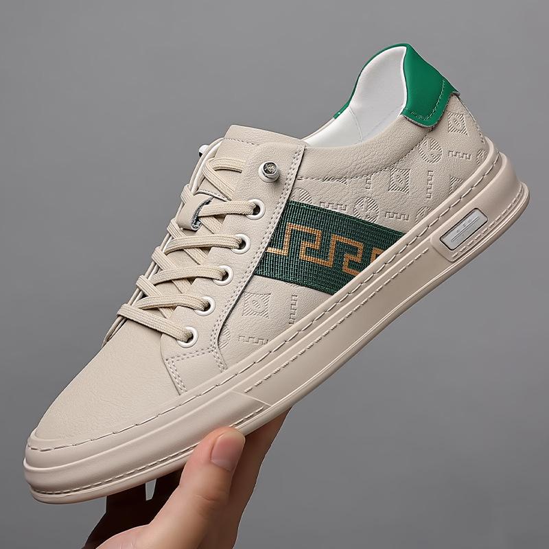 

2025 весна и осень воловья кожаная обувь Doudou мужская повседневная обувь для вождения модная универсальная спортивная обувь для сноуборда мужская 38 бежевый