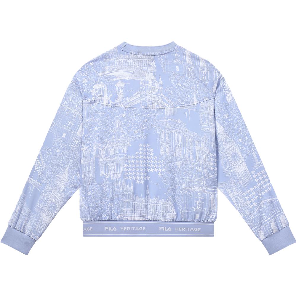 

New FILA Sweatshirt Women s All Over Print F11W338705F-ZA M