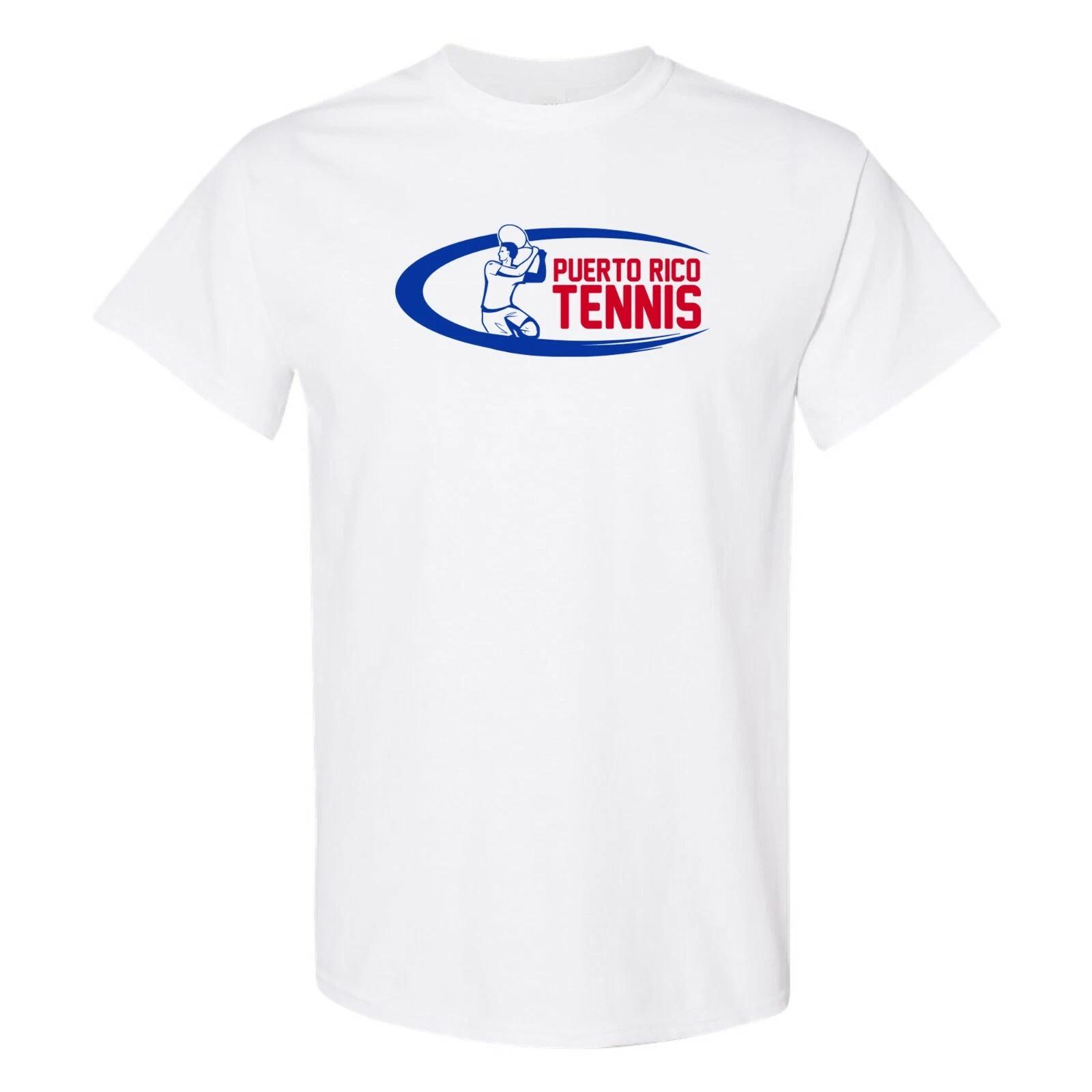 Puerto Rico Tennis - Court Player Competition T Shirt - White 4XL