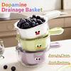 Practical Vegetable Washing Basket Incorporating Drainer Function and Fun Handle for Enjoyable Cooking Experiences